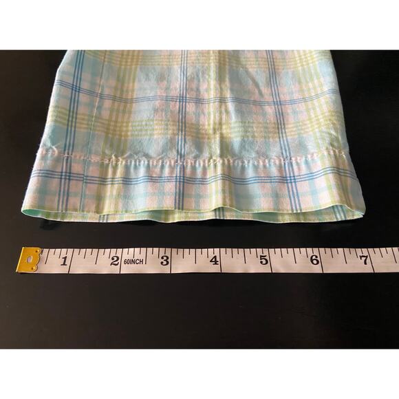 TALBOTS 'Signature' Blue/Green/White Plaid Crop Pants sz 2P - Picture 12 of 12